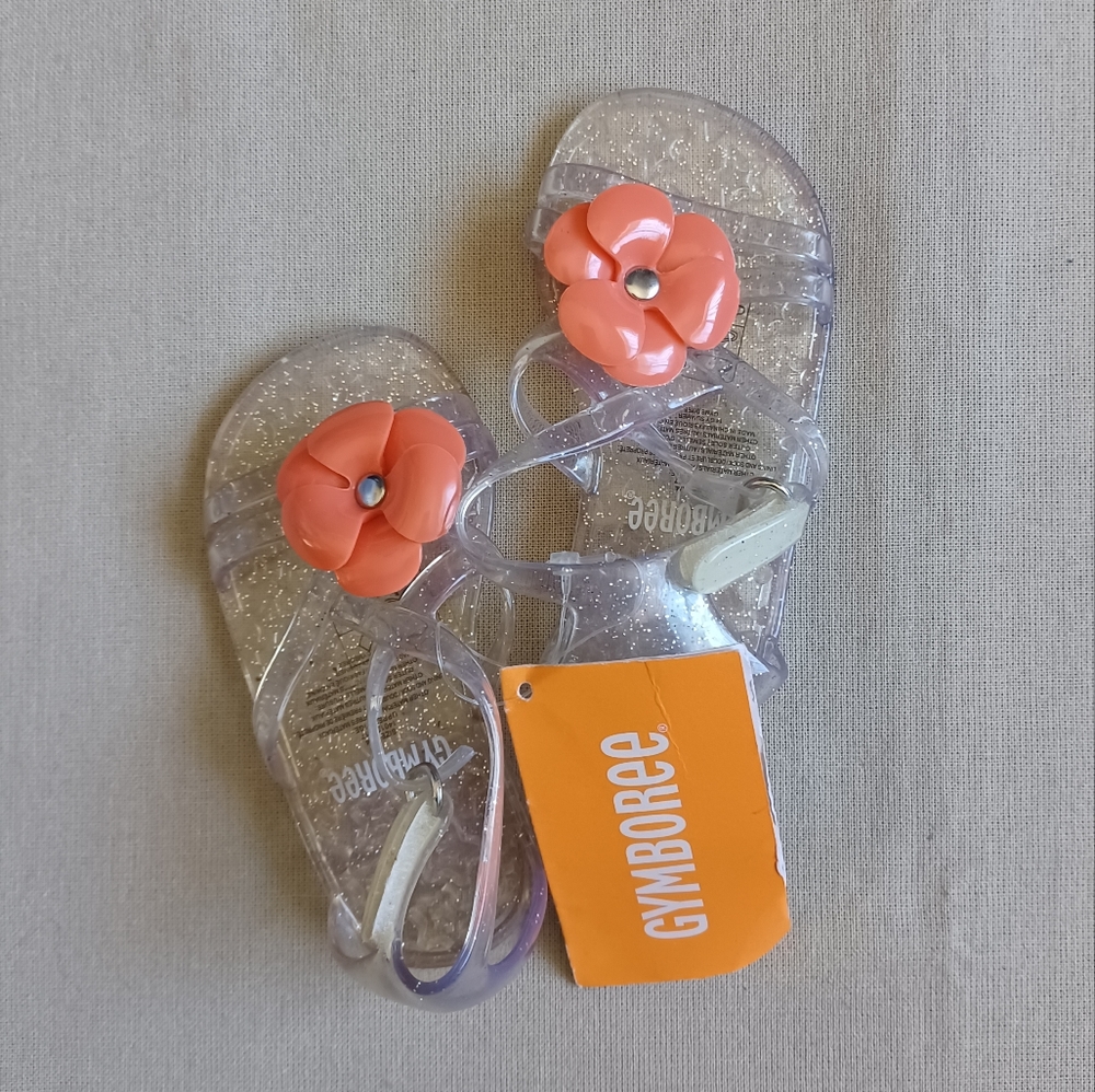 Gymboree Flower Sparkle Jelly Sandals